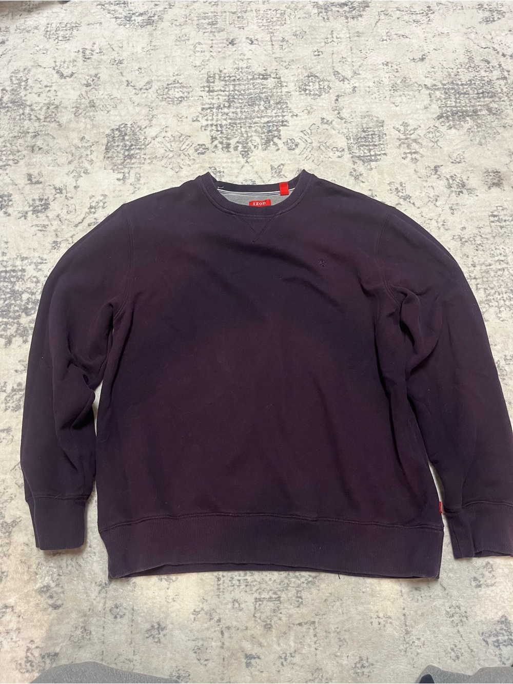 Izod purple crewneck- Large